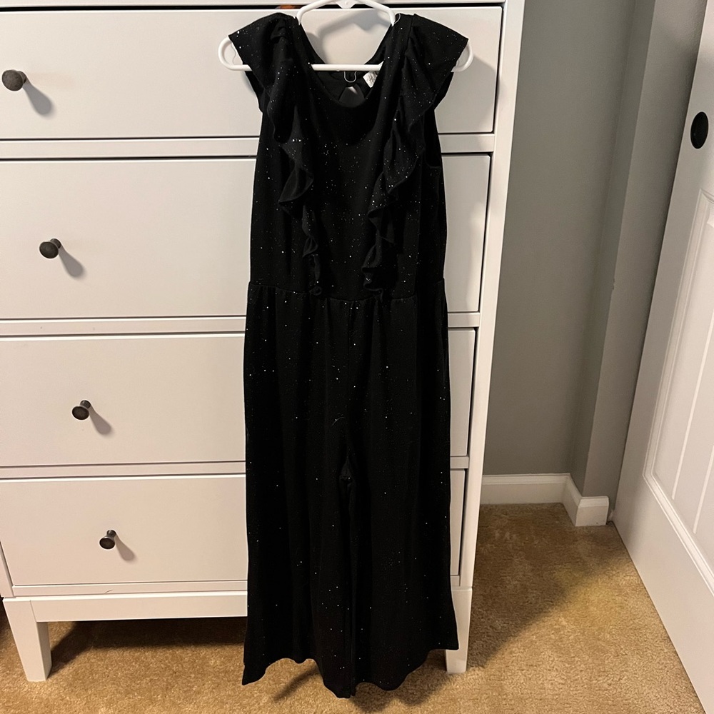 Black Glittery Romper